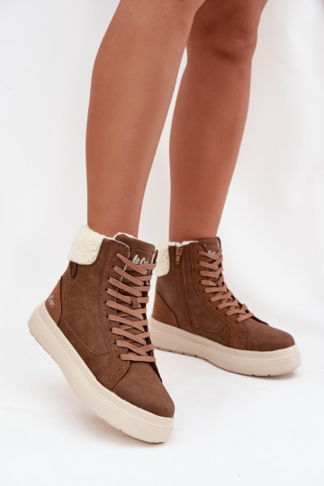 ziemas apavi Sieviešu ar siltinājumu Lee Cooper LCJ-25-01-3735 brūnas krāsas 2