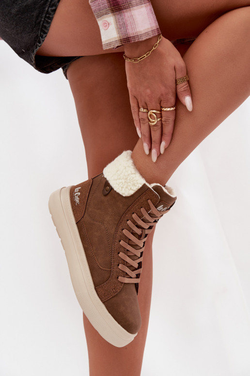 ziemas apavi Sieviešu ar siltinājumu Lee Cooper LCJ-25-01-3735 brūnas krāsas