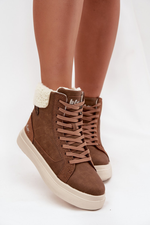 ziemas apavi Sieviešu ar siltinājumu Lee Cooper LCJ-25-01-3735 brūnas krāsas
