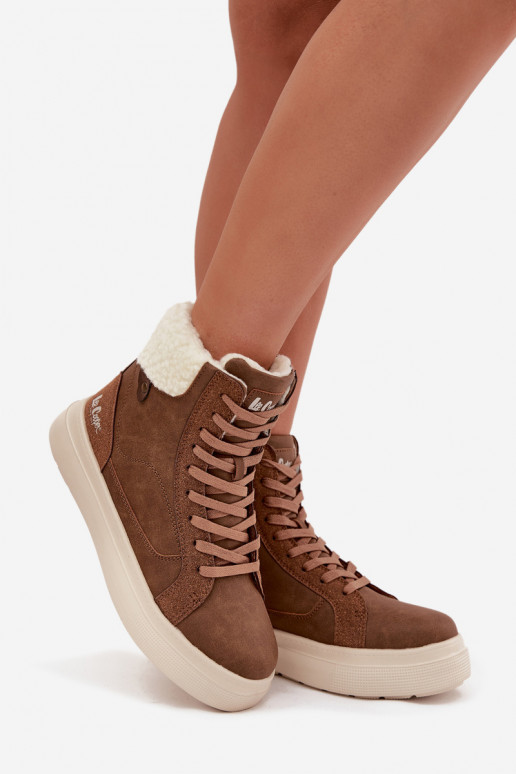 ziemas apavi Sieviešu ar siltinājumu Lee Cooper LCJ-25-01-3735 brūnas krāsas