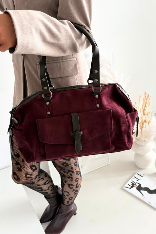 SomaEko zamšādau bordo krāsas Gressa