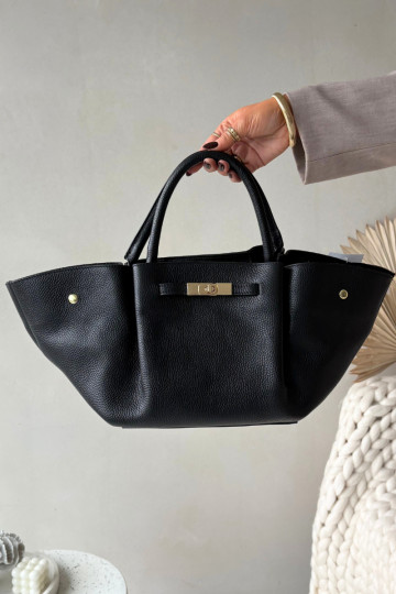 SomaIeslēgtsturalnej Skóry Melnas krāsas Fiorenza 2