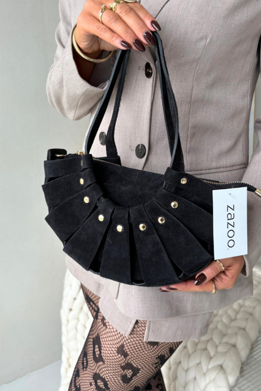 SomaIeslēgtsturalnego zamšādasu Melnas krāsas Tā irrivane