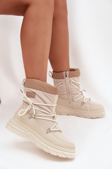 sniega apavi Sieviešu Uz pili Lee Cooper LCJ-25-44-3931 smilšu krāsas