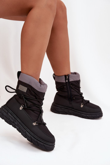 sniega apavi Sieviešu Uz pili Lee Cooper LCJ-25-44-3930 melnas krāsas