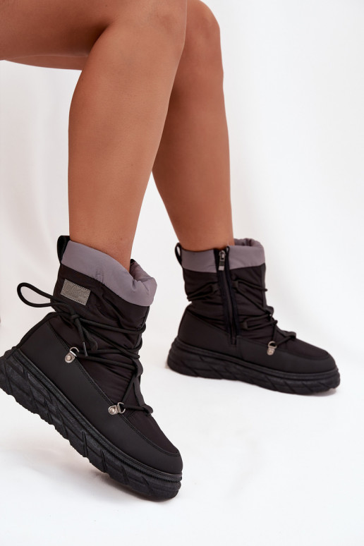 sniega apavi Sieviešu Uz pili Lee Cooper LCJ-25-44-3930 melnas krāsas