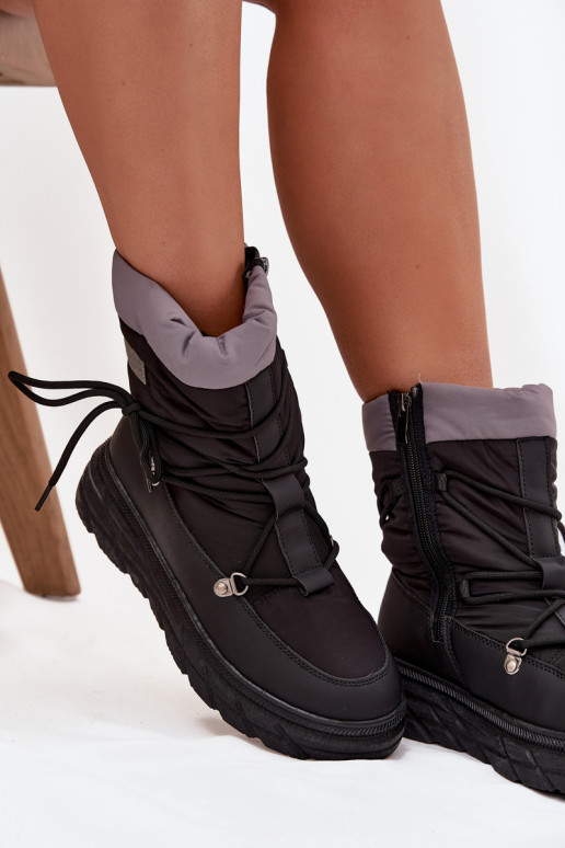 sniega apavi Sieviešu Uz pili Lee Cooper LCJ-25-44-3930 melnas krāsas