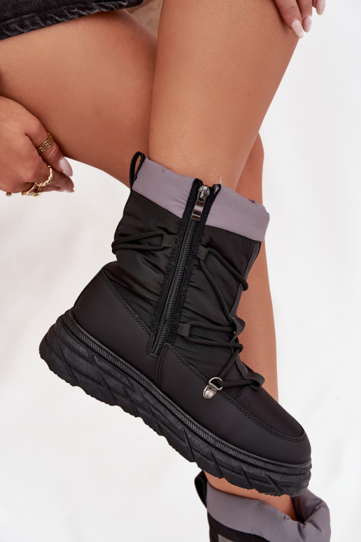 sniega apavi Sieviešu Uz pili Lee Cooper LCJ-25-44-3930 melnas krāsas