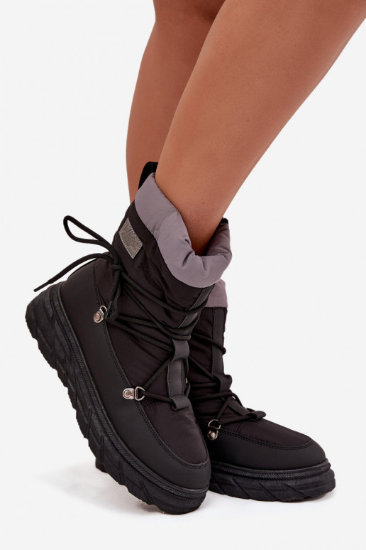 sniega apavi Sieviešu Uz pili Lee Cooper LCJ-25-44-3930 melnas krāsas