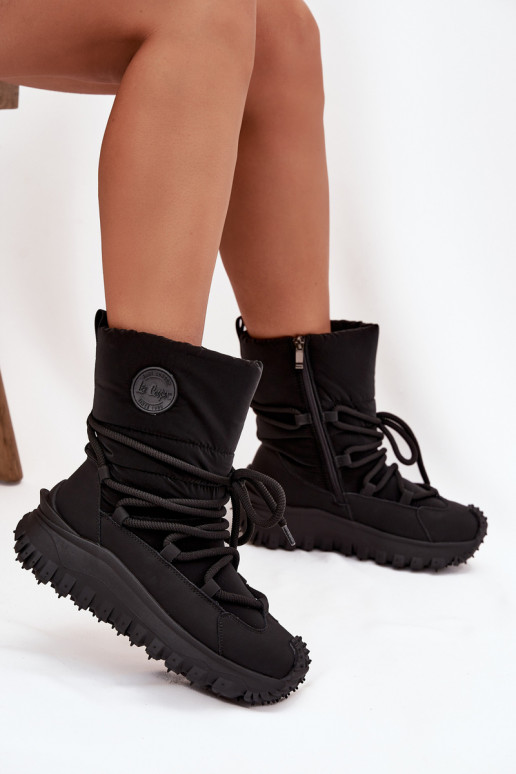 Āda sniega apavi ar platformu Lee Cooper LCJ-25-12-3660 melnas krāsas