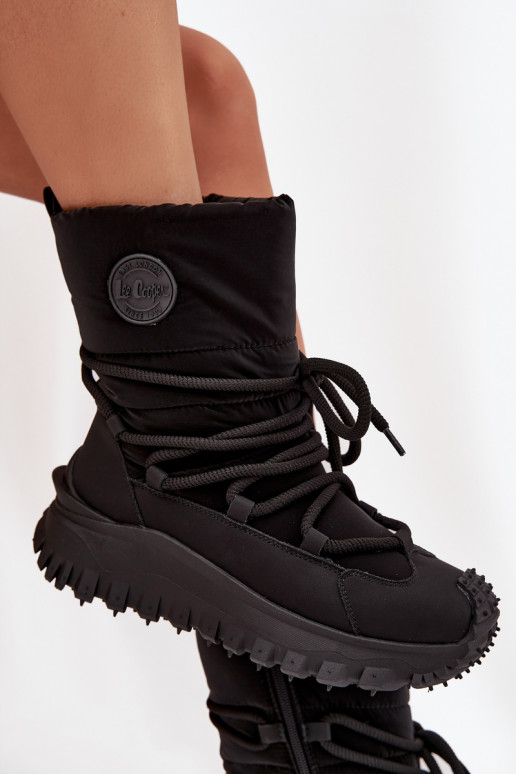 Āda sniega apavi ar platformu Lee Cooper LCJ-25-12-3660 melnas krāsas