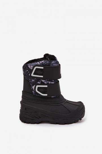 Bērnu Lee Cooper LCJ-25-10-3781 melnas krāsas sniega apavi 2
