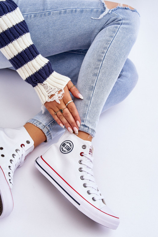 Sieviešu Klasiska modeļa tõmblukuga Big Star T274026 baltas krāsas