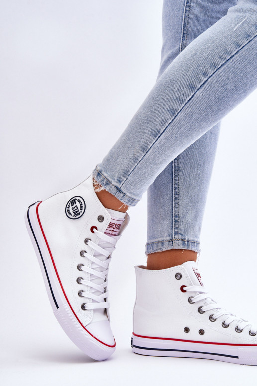 Sieviešu Klasiska modeļa tõmblukuga Big Star T274026 baltas krāsas