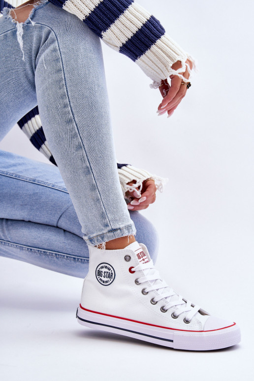 Sieviešu Klasiska modeļa tõmblukuga Big Star T274026 baltas krāsas