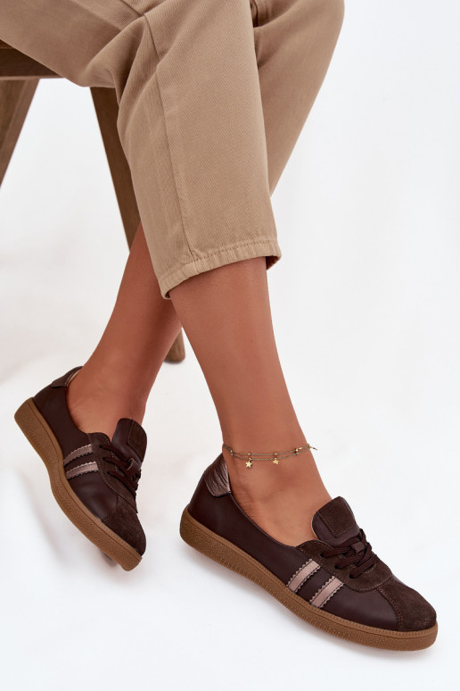 Āda zamšādas apavi Sieviešu Typu Barefoot Zazoo N1341 CzekoladoIne