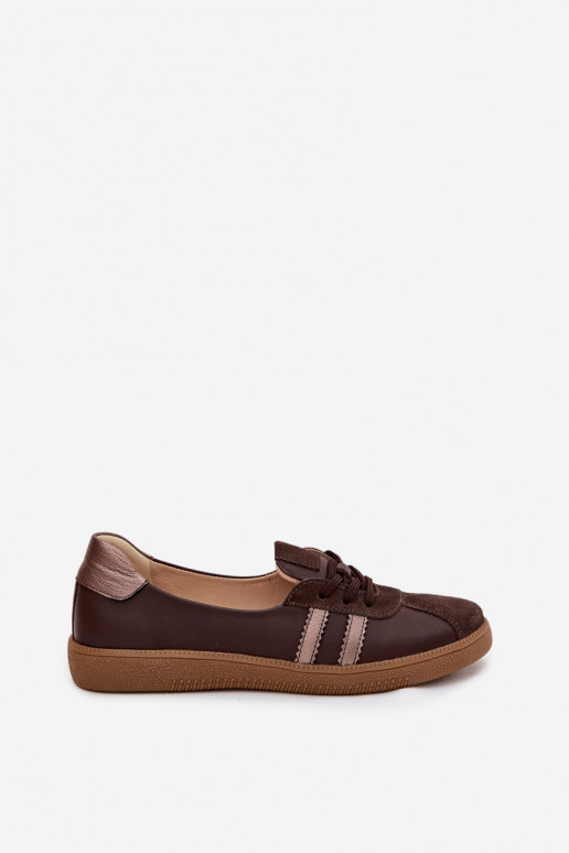 Āda zamšādas apavi Sieviešu Typu Barefoot Zazoo N1341 CzekoladoIne