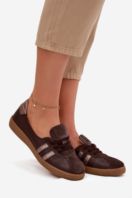 Āda zamšādas apavi Sieviešu Typu Barefoot Zazoo N1341 CzekoladoIne