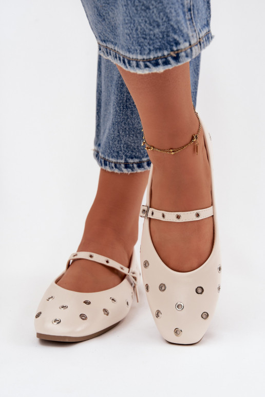 Balerīnas Sieviešu Ze Sudraba krāsasmi Elementami smilšu krāsas Tā irrivon