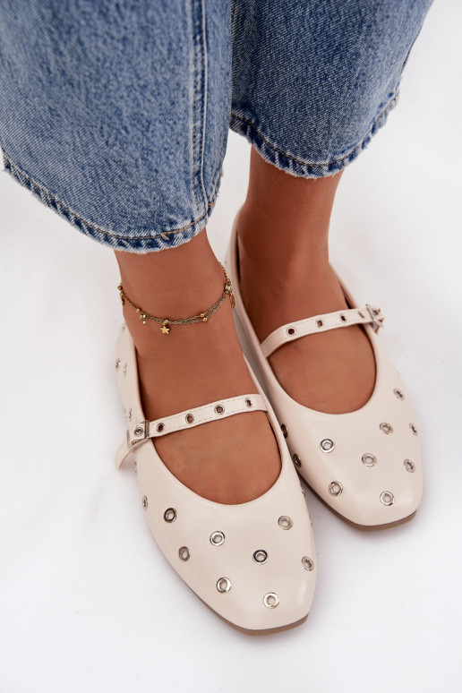 Balerīnas Sieviešu Ze Sudraba krāsasmi Elementami smilšu krāsas Tā irrivon