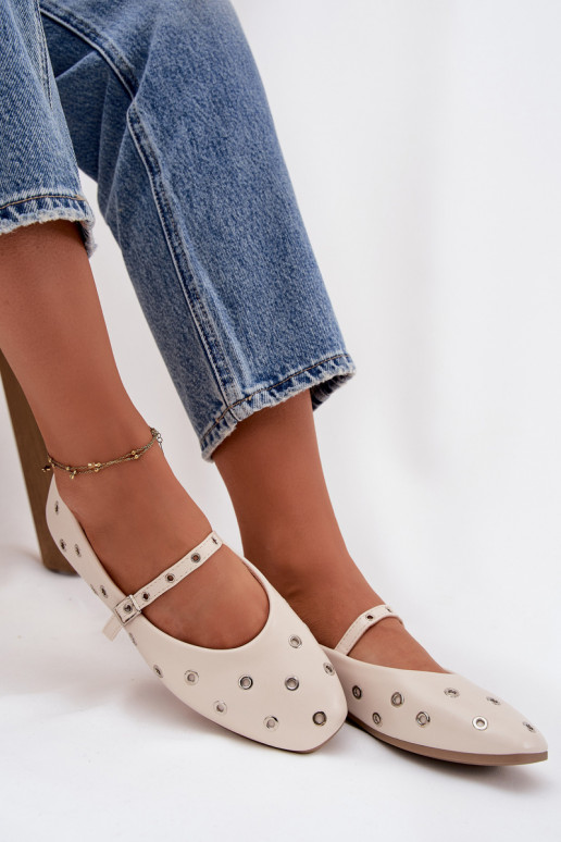 Balerīnas Sieviešu Ze Sudraba krāsasmi Elementami smilšu krāsas Tā irrivon