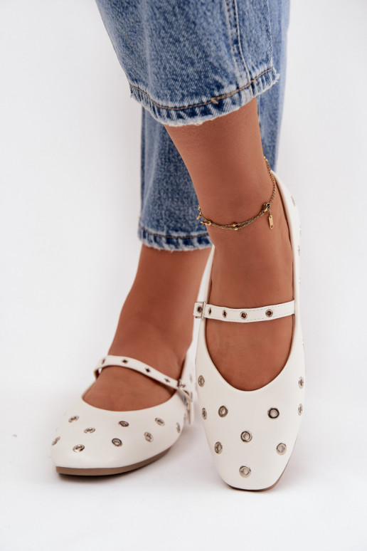 Balerīnas Sieviešu Ze Sudraba krāsasmi Elementami baltas krāsas Tā irrivon