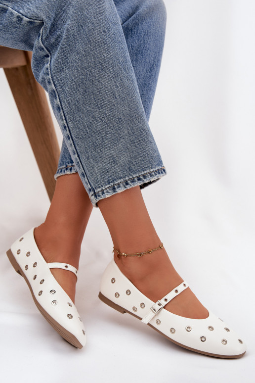 Balerīnas Sieviešu Ze Sudraba krāsasmi Elementami baltas krāsas Tā irrivon