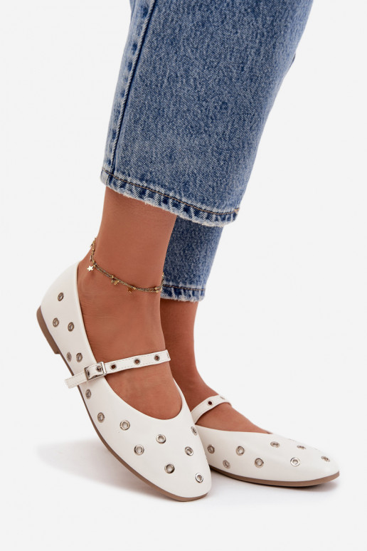 Balerīnas Sieviešu Ze Sudraba krāsasmi Elementami baltas krāsas Tā irrivon