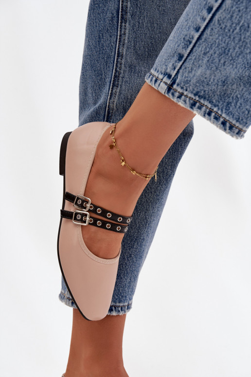 Balerīnas Sieviešu Ar svītrām smilšu krāsas Deliora