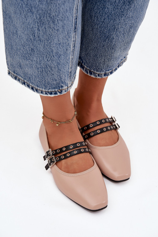 Balerīnas Sieviešu Ar svītrām smilšu krāsas Deliora