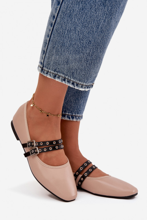 Balerīnas Sieviešu Ar svītrām smilšu krāsas Deliora