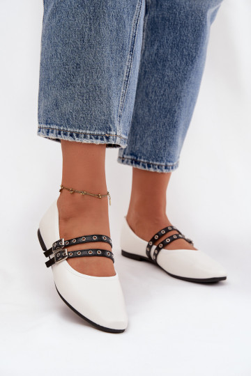 Balerīnas Sieviešu Ar svītrām baltas krāsas Deliora 2