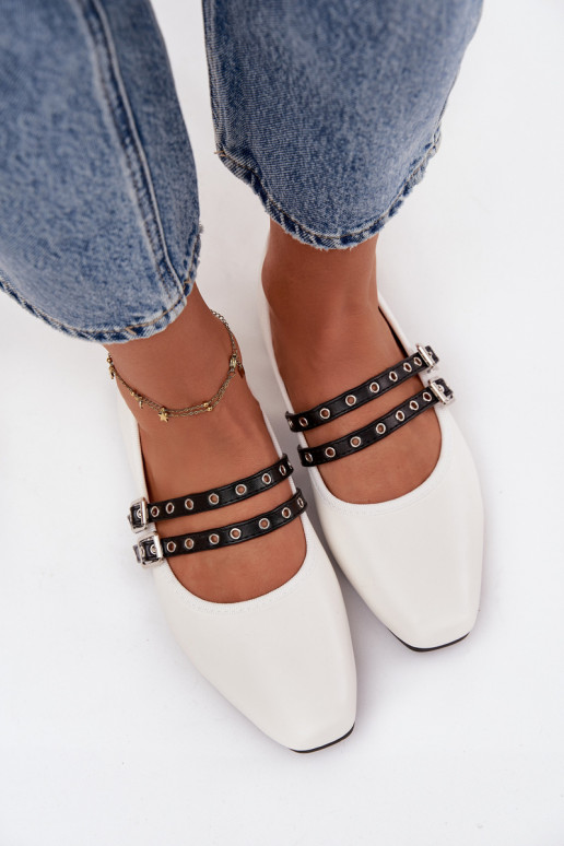 Balerīnas Sieviešu Ar svītrām baltas krāsas Deliora