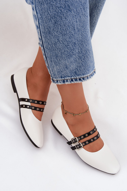 Balerīnas Sieviešu Ar svītrām baltas krāsas Deliora