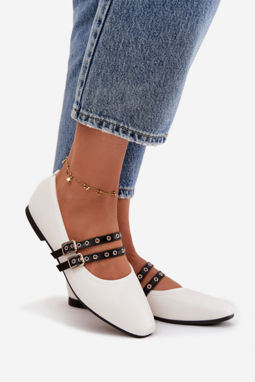 Balerīnas Sieviešu Ar svītrām baltas krāsas Deliora