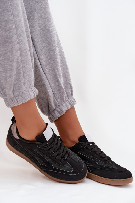 Sneakers modeļa apavi Sieviešu melnas krāsas Hanelor