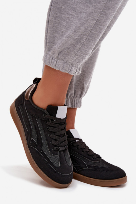 Sneakers modeļa apavi Sieviešu melnas krāsas Hanelor