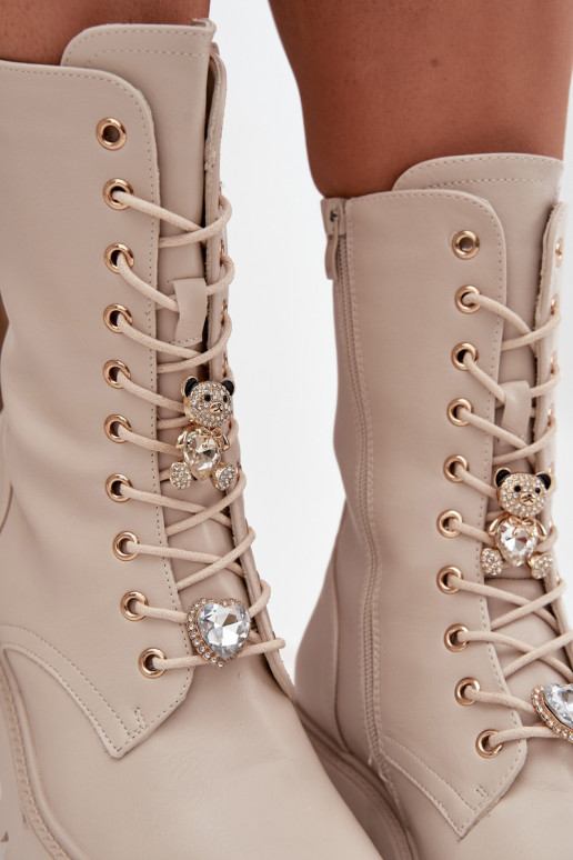 zābaki SieviešuPrzypinkami Lācis Hearts smilšu krāsas Iravine