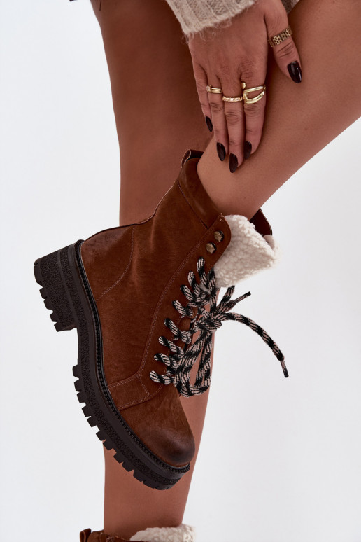 Sieviešu puszābaki apavi Sieviešu no eko ādas brūnas krāsas Bellora