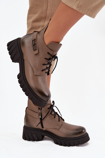 Zazoo 60483 Sieviešu puszābaki Ar zemu augšējo daļu siltināti smilšu krāsas