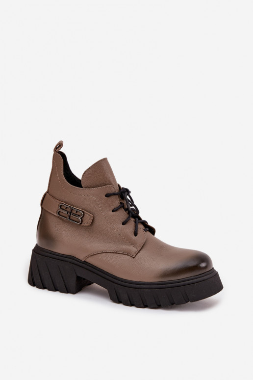 Zazoo 60483 Sieviešu puszābaki Ar zemu augšējo daļu siltināti smilšu krāsas