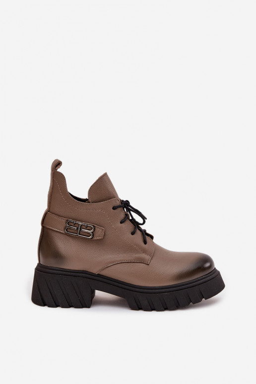 Zazoo 60483 Sieviešu puszābaki Ar zemu augšējo daļu siltināti smilšu krāsas