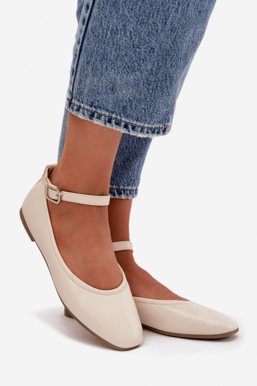 Balerīnas Sieviešu ar siksniņām I ar sprādzēm smilšu krāsas Janelor