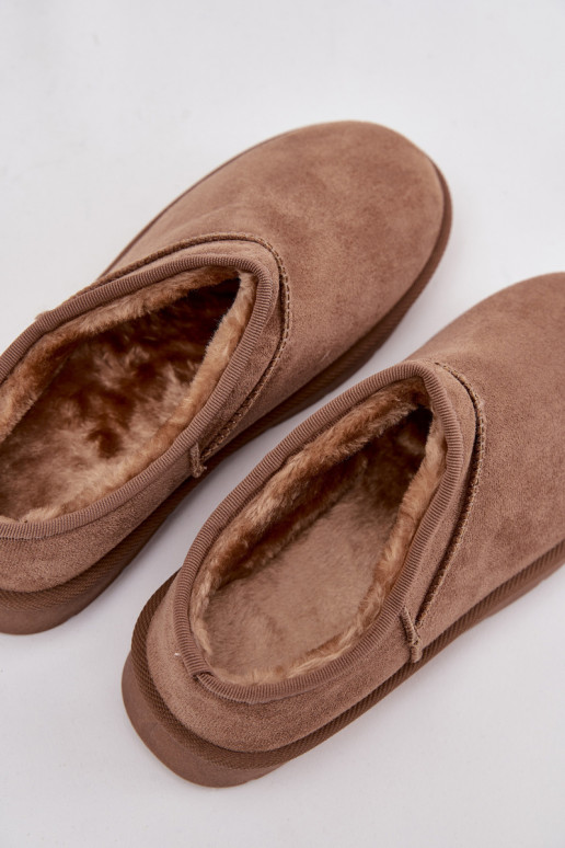 sniega apavi Sieviešu siltināti ar kažokādu brūnas krāsas Serenne