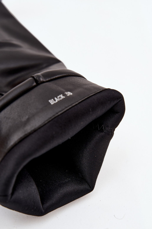 sieviešu garie zābaki ar papēdiINyIniniętą CholeInką I ar sprādzēmmi melnas krāsas