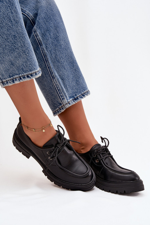 apavi Sieviešu no eko ādas melnas krāsas Adrelle