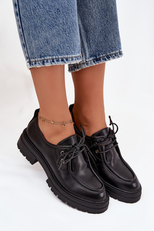 apavi Sieviešu no eko ādas melnas krāsas Adrelle