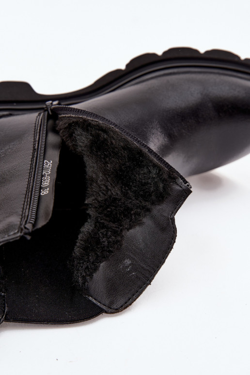 stilīgi puszābaki Sieviešu siltināti Uz pili melnas krāsas Rivelia