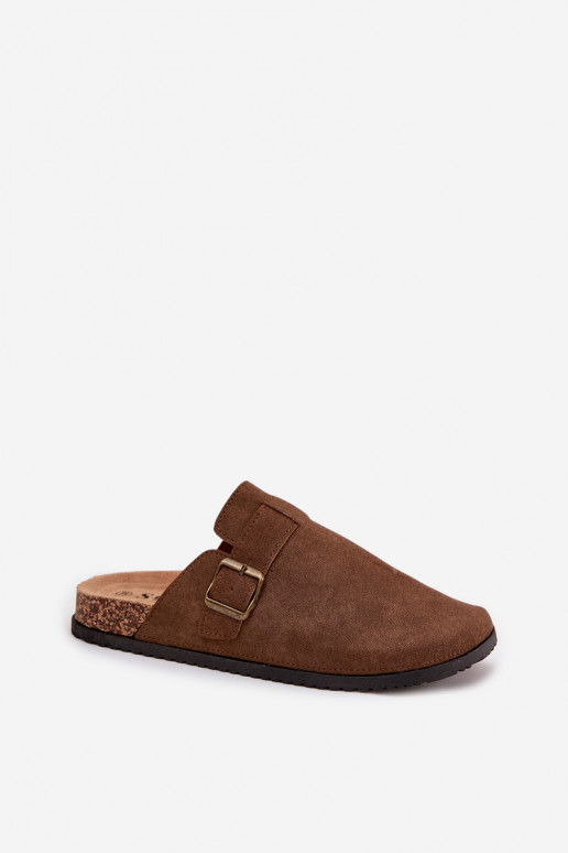 Čības Tukšas Sieviešu i ar platformu ar sprādzēm brūnas krāsas Selio