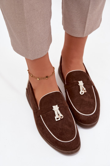 Mokasīni Mokasīni SieviešuEko zamšādau CzekoladoIne DarInen